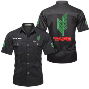Field Work Tractor Exclusive Logo Short Sleeved Shirt, Gift For Field Work Tractor Lovers CAR444 - Black