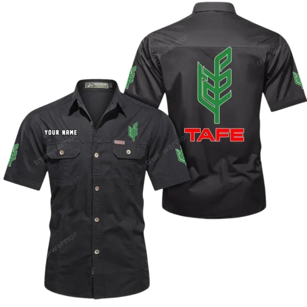 Field Work Tractor Exclusive Logo Short Sleeved Shirt, Gift For Field Work Tractor Lovers CAR444 - Black