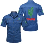 Compact Agricultural Tractor Exclusive Logo Short Sleeved Shirt, Gift For Compact Agricultural Tractor Lovers CAR444 - Cowboy Blue
