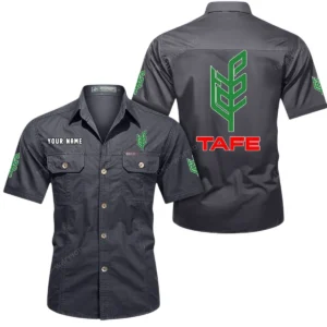 Reliable Crop Tractor Exclusive Logo Short Sleeved Shirt, Gift For Reliable Crop Tractor Lovers CAR444 - Gray