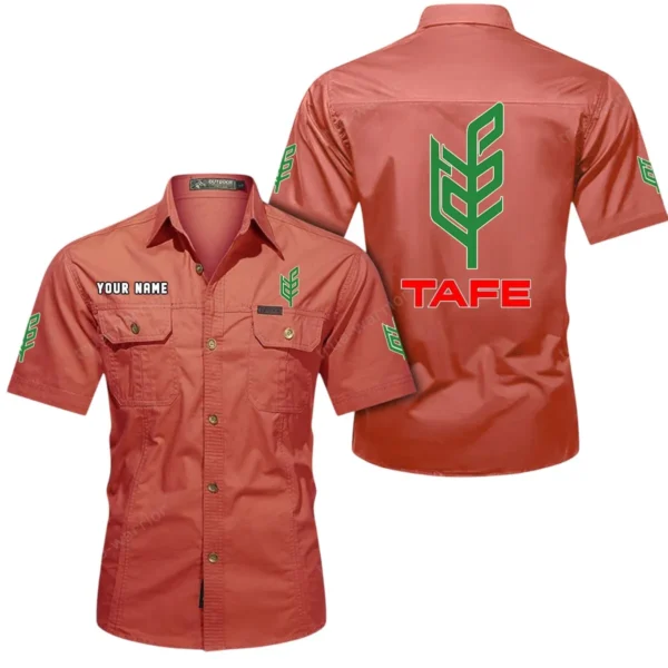 Efficient Land Tractor Exclusive Logo Short Sleeved Shirt, Gift For Efficient Land Tractor Lovers CAR444 - Red