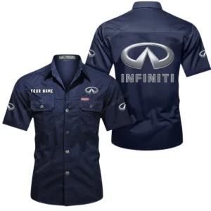 Premium Road Vehicle Exclusive Logo Short Sleeved Shirt, Gift For Premium Road Vehicle Lovers CAR444 - Dark Blue