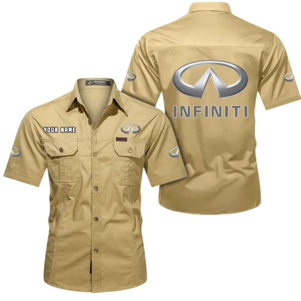 Executive Car Exclusive Logo Short Sleeved Shirt, Gift For Executive Car Enthusiasts CAR444 - Khaki