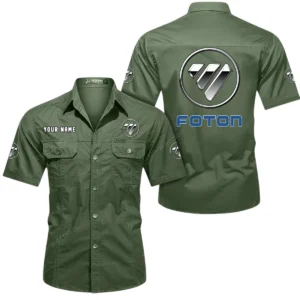 Forcemax Motors Exclusive Logo Short Sleeved Shirt, Gift For Forcemax Motors Enthusiasts CAR444 - Army Green