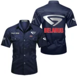 Utility Tractor Exclusive Logo Short Sleeved Shirt, Gift For Utility Tractor Enthusiasts CAR444 - Dark Blue