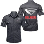 Farming Vehicle Exclusive Logo Short Sleeved Shirt, Gift For Farming Vehicle Enthusiasts CAR444 - Gray