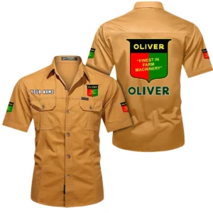 Heritage Work Tractor Exclusive Logo Short Sleeved Shirt, Gift For Heritage Work Tractor Lovers CAR444 - Turmeric