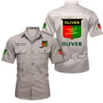 Traditional Crop Mover Exclusive Logo Short Sleeved Shirt, Gift For Traditional Crop Mover Lovers CAR444 - Beige