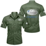 Luxury Auto Exclusive Logo Short Sleeved Shirt, Gift For Luxury Auto Lovers CAR444 - Army Green