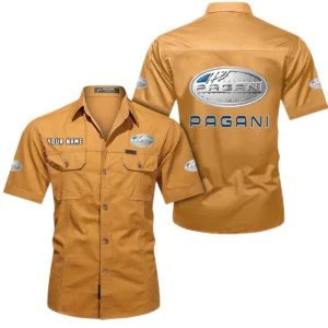 Luxury Coupe Exclusive Logo Short Sleeved Shirt, Gift For Luxury Coupe Enthusiasts CAR444 - Turmeric