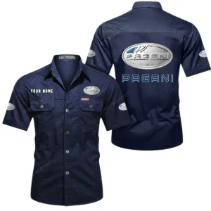 Grand Tourer Exclusive Logo Short Sleeved Shirt, Gift For Grand Tourer Lovers CAR444 - Dark Blue