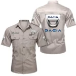 Drivepro Machinery Exclusive Logo Short Sleeved Shirt, Gift For Drivepro Machinery Enthusiasts CAR444 - Beige