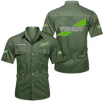High-Performance Tractor Exclusive Logo Short Sleeved Shirt, Gift For High-Performance Tractor Lovers CAR444 - Army Green