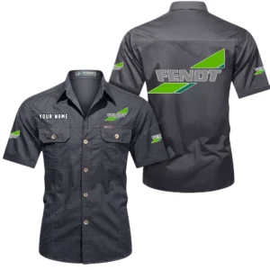 Powerful Tillage Tractor Exclusive Logo Short Sleeved Shirt, Gift For Powerful Tillage Tractor Lovers CAR444 - Gray