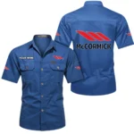 Field Tiller Exclusive Logo Short Sleeved Shirt, Gift For Field Tiller Enthusiasts CAR444 - Cowboy Blue