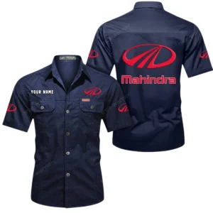 Utility Agricultural Tractor Exclusive Logo Short Sleeved Shirt, Gift For Utility Agricultural Tractor Lovers CAR444 - Dark Blue