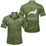 Commercial Lorry Exclusive Logo Short Sleeved Shirt, Gift For Commercial Lorry Enthusiasts CAR444 - Fruit Green