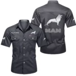 Transport Vehicle Exclusive Logo Short Sleeved Shirt, Gift For Transport Vehicle Enthusiasts CAR444 - Gray