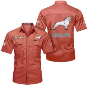 Road Hauler Exclusive Logo Short Sleeved Shirt, Gift For Road Hauler Enthusiasts CAR444 - Red