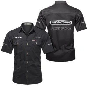 Long-Haul Rig Exclusive Logo Short Sleeved Shirt, Gift For Long-Haul Rig Lovers CAR444 - Black