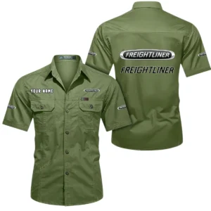 Cargo Lorry Exclusive Logo Short Sleeved Shirt, Gift For Cargo Lorry Lovers CAR444 - Fruit Green