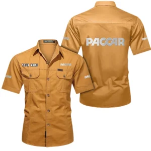 Industrial Vehicle Exclusive Logo Short Sleeved Shirt, Gift For Industrial Vehicle Enthusiasts CAR444 - Turmeric