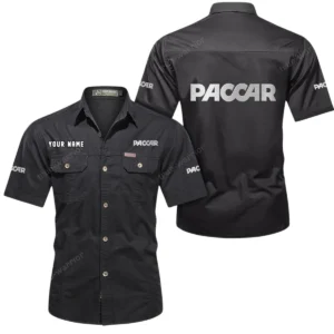 Long-Haul Vehicle Exclusive Logo Short Sleeved Shirt, Gift For Long-Haul Vehicle Lovers CAR444 - Black