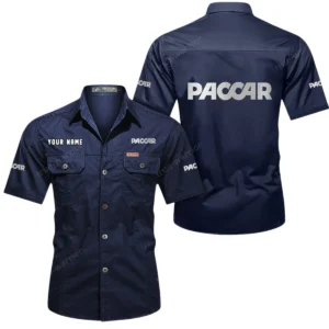 Freight Truck Exclusive Logo Short Sleeved Shirt, Gift For Freight Truck Lovers CAR444 - Dark Blue