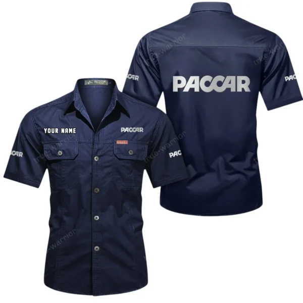 Freight Truck Exclusive Logo Short Sleeved Shirt, Gift For Freight Truck Lovers CAR444 - Dark Blue