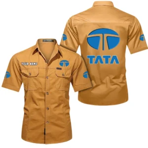 TrueHaul Vehicles Exclusive Logo Short Sleeved Shirt, Gift For TrueHaul Vehicles Enthusiasts CAR444 - Turmeric