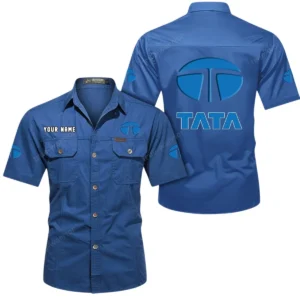 TransportPro Motors Exclusive Logo Short Sleeved Shirt, Gift For TransportPro Motors Enthusiasts CAR444 - Cowboy Blue