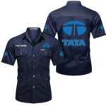 TorqueForce Trucks Exclusive Logo Short Sleeved Shirt, Gift For TorqueForce Trucks Enthusiasts CAR444 - Dark Blue