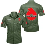 Heavy-Duty Farm Tractor Exclusive Logo Short Sleeved Shirt, Gift For Heavy-Duty Farm Tractor Lovers CAR444 - Army Green