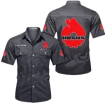 Power Farm Machine Exclusive Logo Short Sleeved Shirt, Gift For Power Farm Machine Lovers CAR444 - Gray