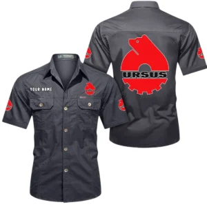 Power Farm Machine Exclusive Logo Short Sleeved Shirt, Gift For Power Farm Machine Lovers CAR444 - Gray