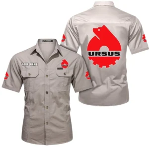 All-Purpose Tractor Exclusive Logo Short Sleeved Shirt, Gift For All-Purpose Tractor Enthusiasts CAR444 - Beige