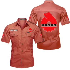 Farmstead Tractor Exclusive Logo Short Sleeved Shirt, Gift For Farmstead Tractor Enthusiasts CAR444 - Red