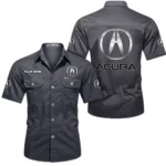 Premium Crossover Exclusive Logo Short Sleeved Shirt, Gift For Premium Crossover Enthusiasts CAR444 - Gray