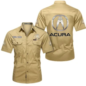 Executive Car Exclusive Logo Short Sleeved Shirt, Gift For Executive Car Enthusiasts CAR444 - Khaki