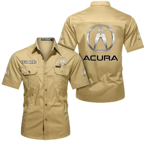 Executive Car Exclusive Logo Short Sleeved Shirt, Gift For Executive Car Enthusiasts CAR444 - Khaki