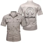 Compact Luxury Ride Exclusive Logo Short Sleeved Shirt, Gift For Compact Luxury Ride Lovers CAR444 - Beige