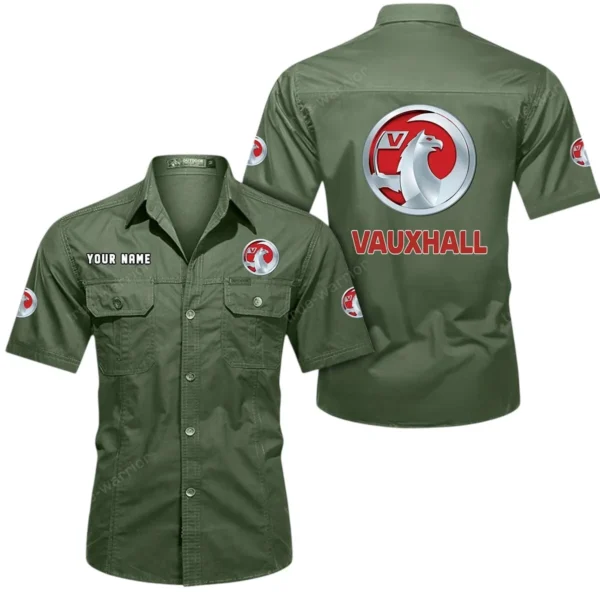 Compact Drive Exclusive Logo Short Sleeved Shirt, Gift For Compact Drive Lovers CAR444 - Army Green