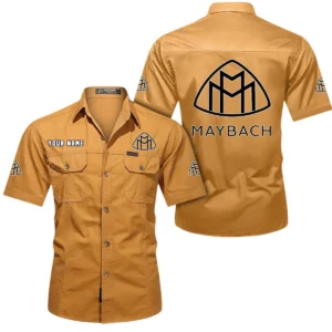 Flagship Sedan Exclusive Logo Short Sleeved Shirt, Gift For Flagship Sedan Enthusiasts CAR444 - Turmeric
