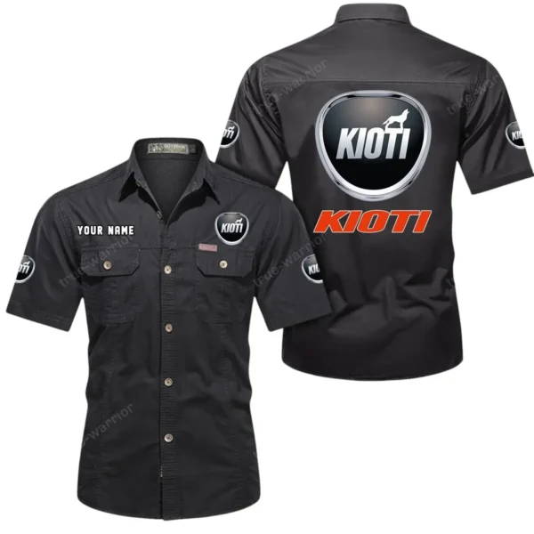 Utility Tractor Exclusive Logo Short Sleeved Shirt, Gift For Utility Tractor Lovers CAR444 - Black