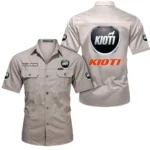 Efficient Land Tractor Exclusive Logo Short Sleeved Shirt, Gift For Efficient Land Tractor Enthusiasts CAR444 - Beige