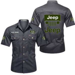 Outdoor Adventure Vehicle Exclusive Logo Short Sleeved Shirt, Gift For Outdoor Adventure Vehicle Lovers CAR444 - Gray
