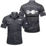 Heavy-Duty SUV Exclusive Logo Short Sleeved Shirt, Gift For Heavy-Duty SUV Lovers CAR444 - Gray