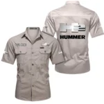 Premium Utility Vehicle Exclusive Logo Short Sleeved Shirt, Gift For Premium Utility Vehicle Lovers CAR444 - Beige