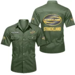 Heavy-Duty SUV Exclusive Logo Short Sleeved Shirt, Gift For Heavy-Duty SUV Enthusiasts CAR444 - Army Green