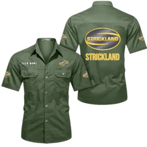Heavy-Duty SUV Exclusive Logo Short Sleeved Shirt, Gift For Heavy-Duty SUV Enthusiasts CAR444 - Army Green